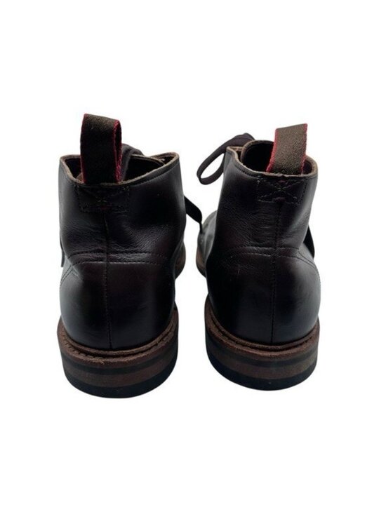 Allen Edmonds 10 D Patton Weatherproof Derby Cap Toe Boot Brown Leather 4098 main image 5